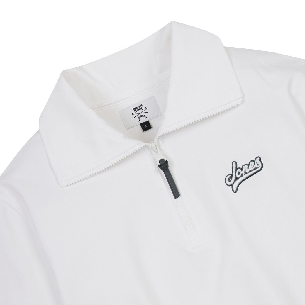 【WAAC X JONES】WOMEN ルーズフィットスウェットシャツ ホワイト