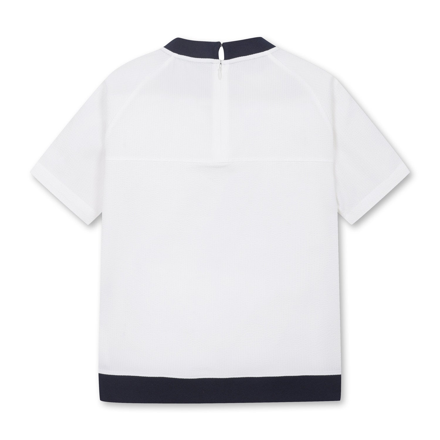 【25SS 新作|WAAC X JONES】WOMEN シアサッカーショートスリーブプルオーバー ホワイト