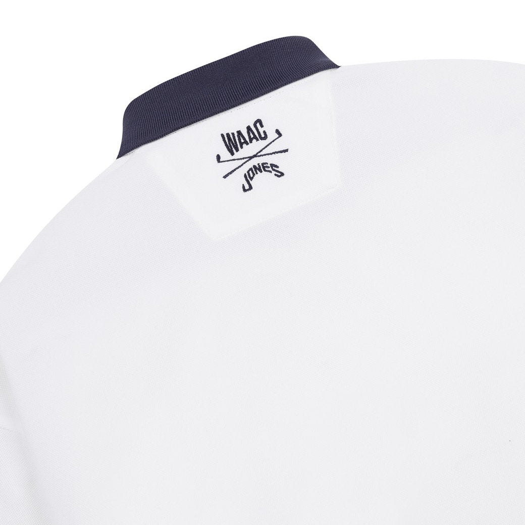 【WAAC X JONES】WOMEN ショートスリーブポロシャツ ホワイト
