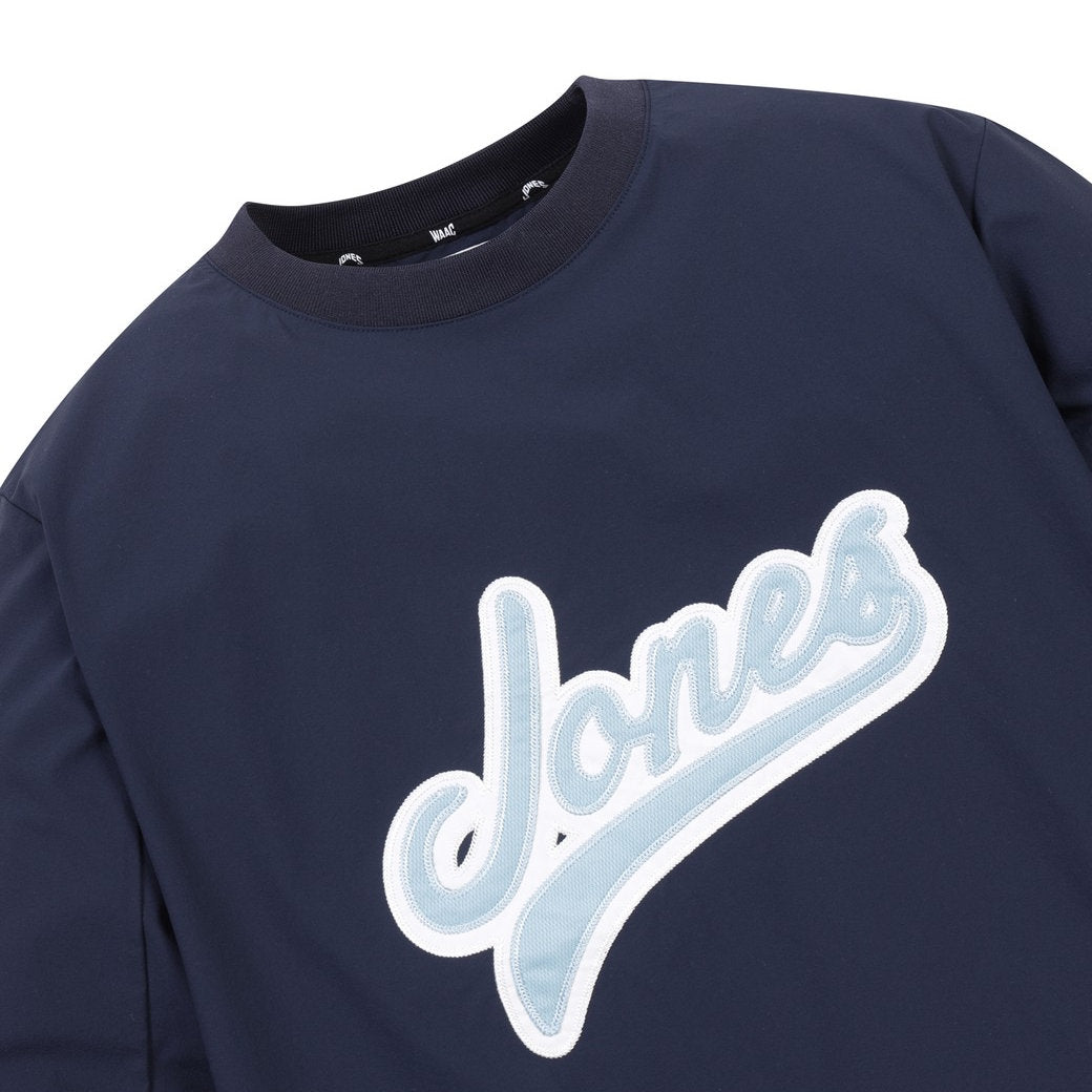 【WAAC X JONES】WOMEN カーブロゴプルオーバー ネイビー