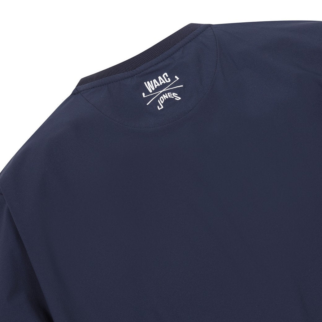 【WAAC X JONES】WOMEN カーブロゴプルオーバー ネイビー