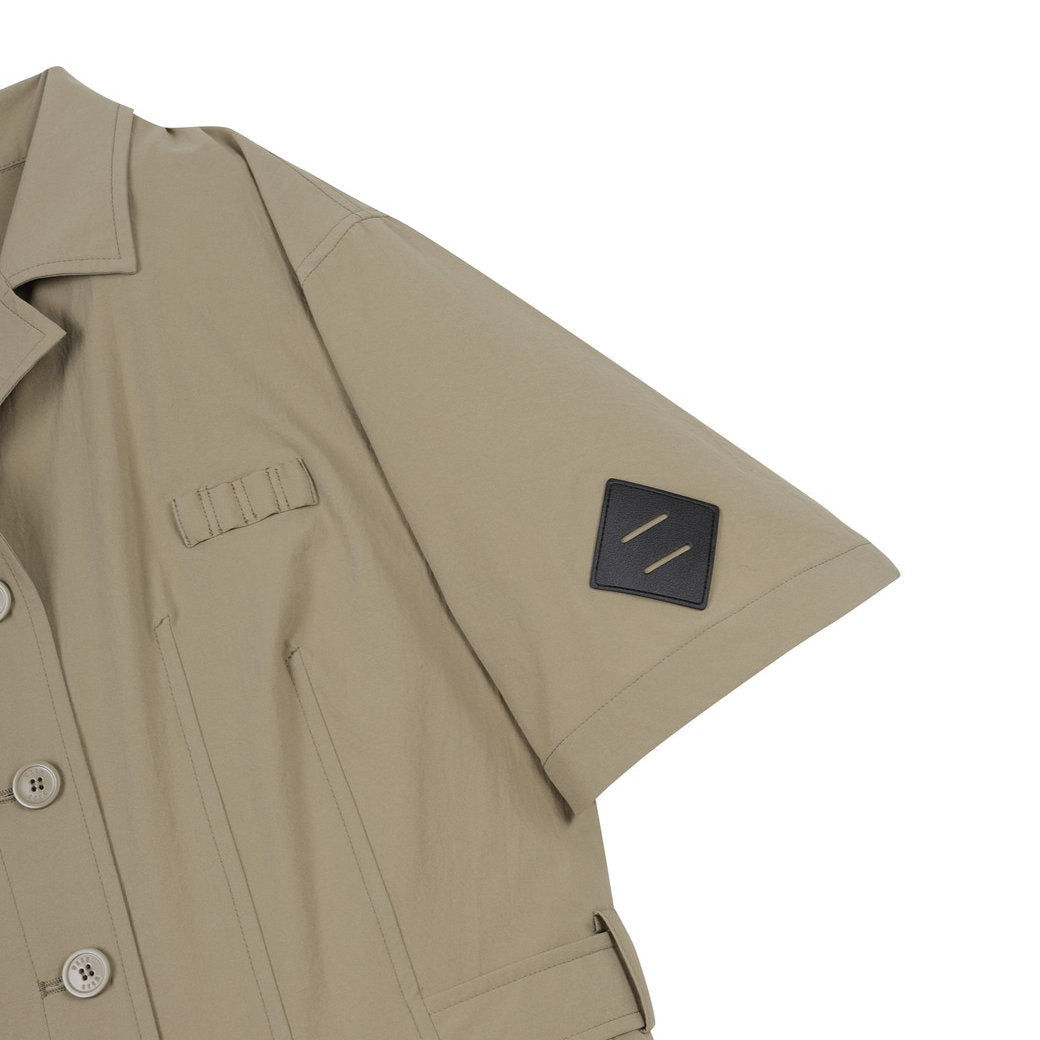 【25SS 新作|WAAC X JONES】WOMEN ショートスリーブジャンプスーツ ベージュ