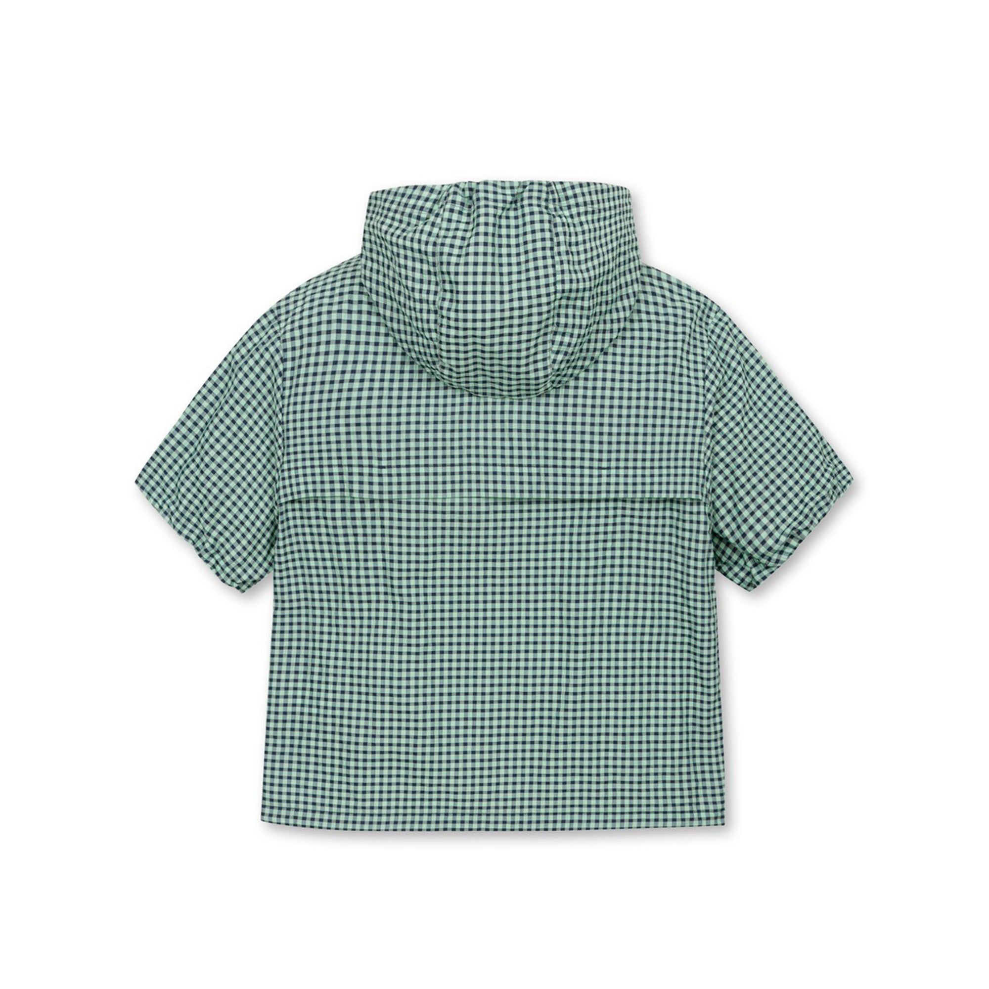 WOMEN ギンガムサッカーアノラック ミントグリーン