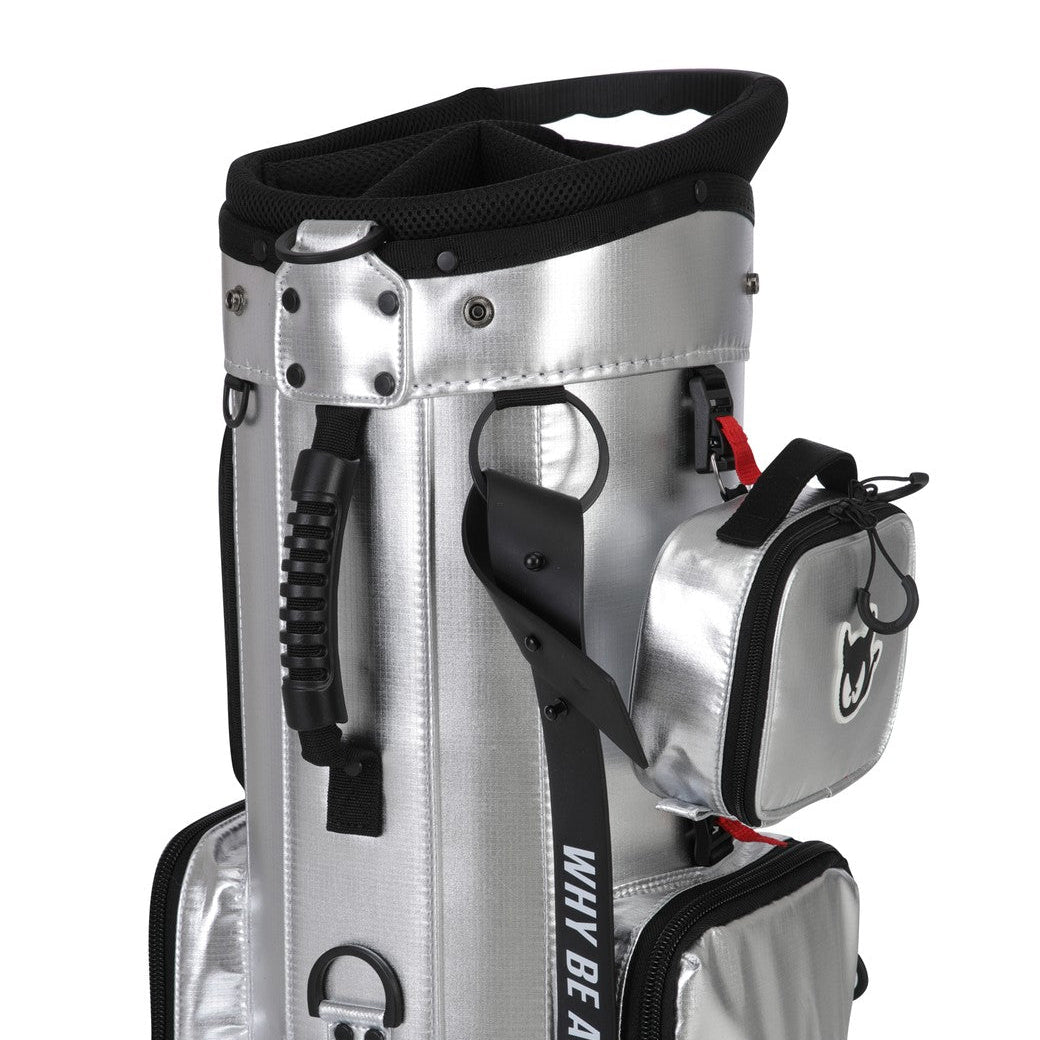 UNISEX キャスター付キャディバッグ シルバー