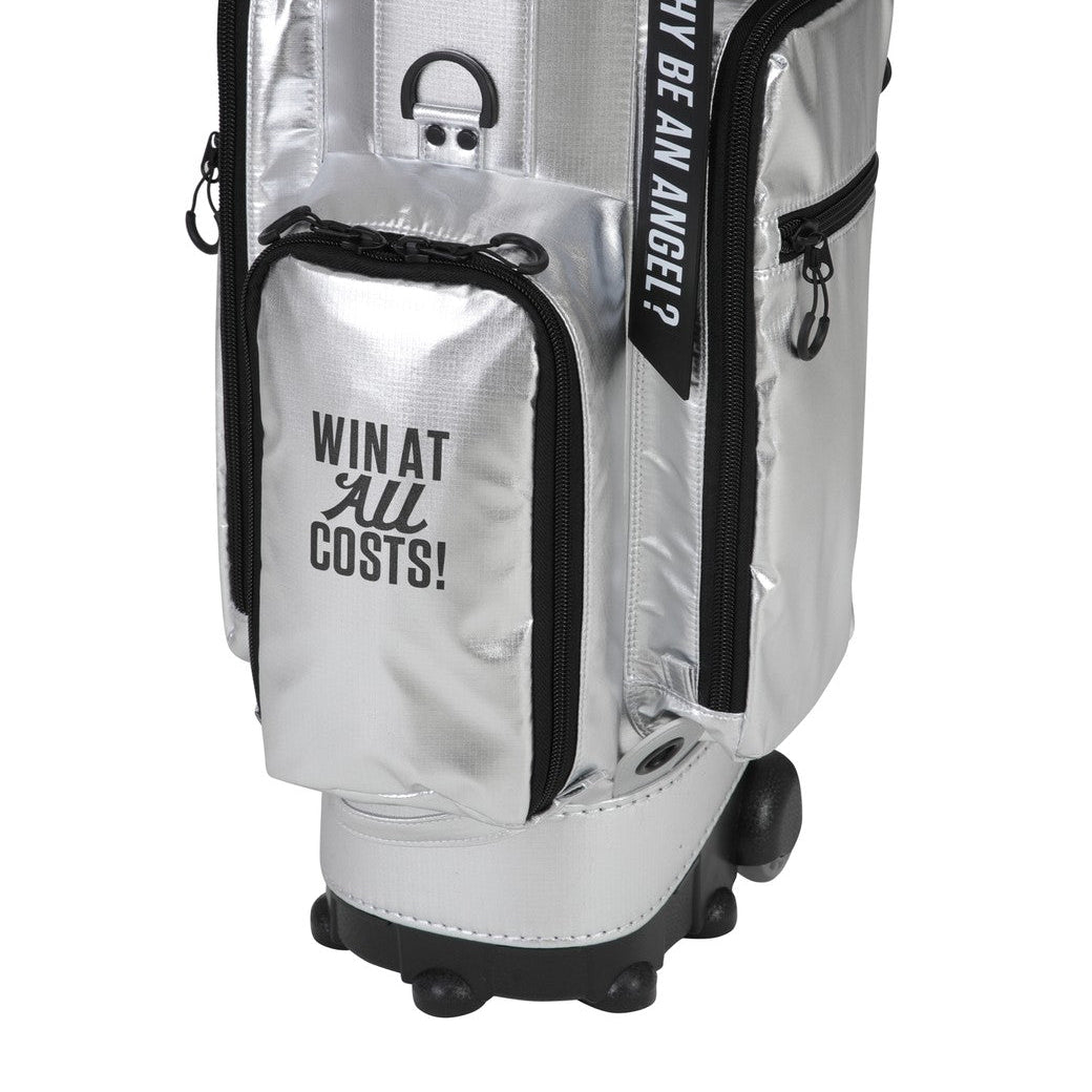 UNISEX キャスター付キャディバッグ シルバー