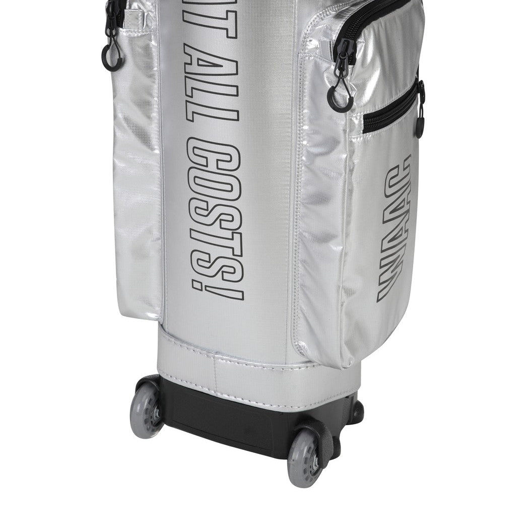 UNISEX キャスター付キャディバッグ シルバー