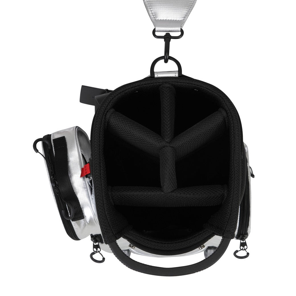 UNISEX キャスター付キャディバッグ シルバー