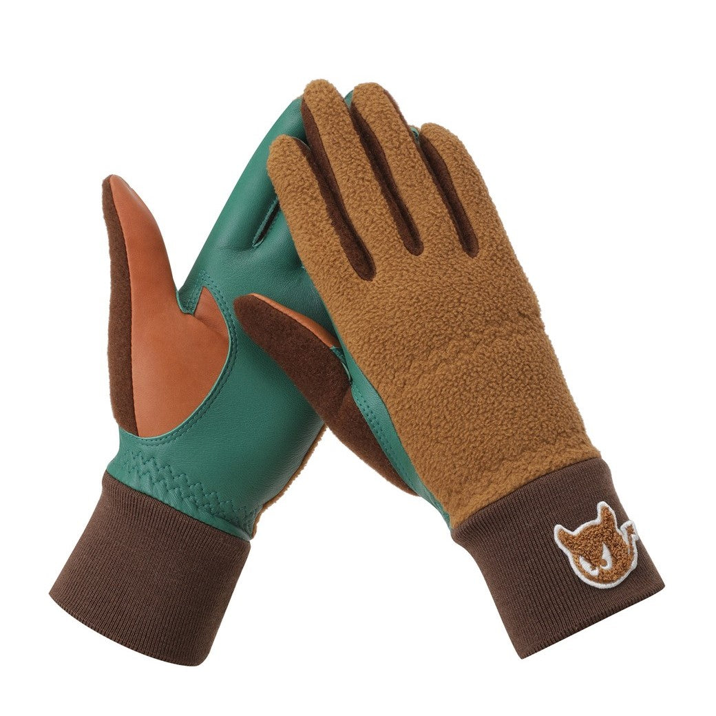 WOMEN レディースカラーグローブ ブラウン