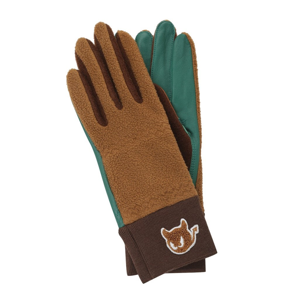 WOMEN レディースカラーグローブ ブラウン