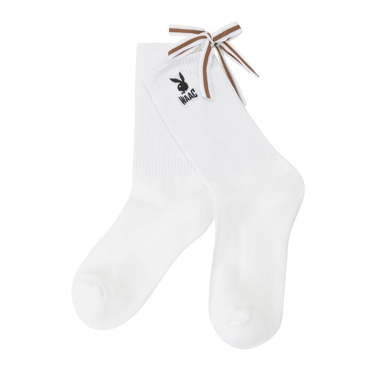 WOMENS PLAYBOYコラボ リボンミドルソックス/072332866