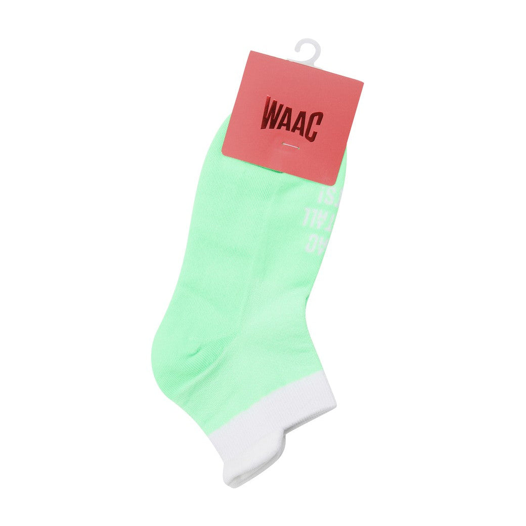 WOMEN ショートソックス イエローグリーン