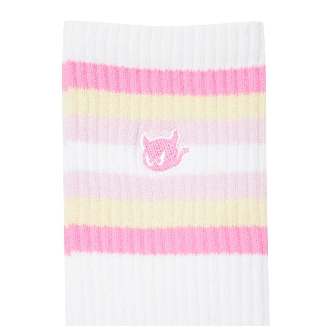 【25SS 新作】WOMEN カラーラインソックス ピンク