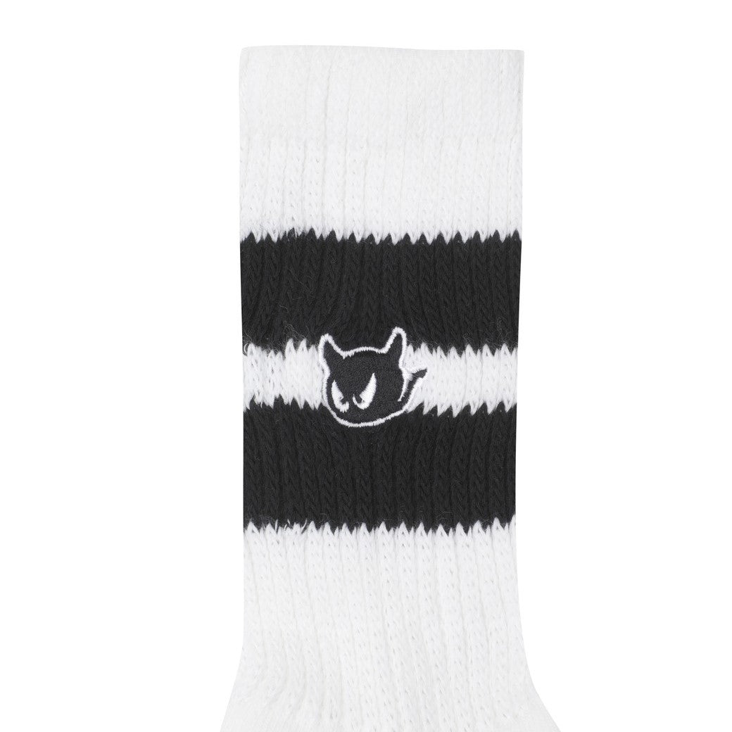 UNISEX ラインミドルソックス ホワイト