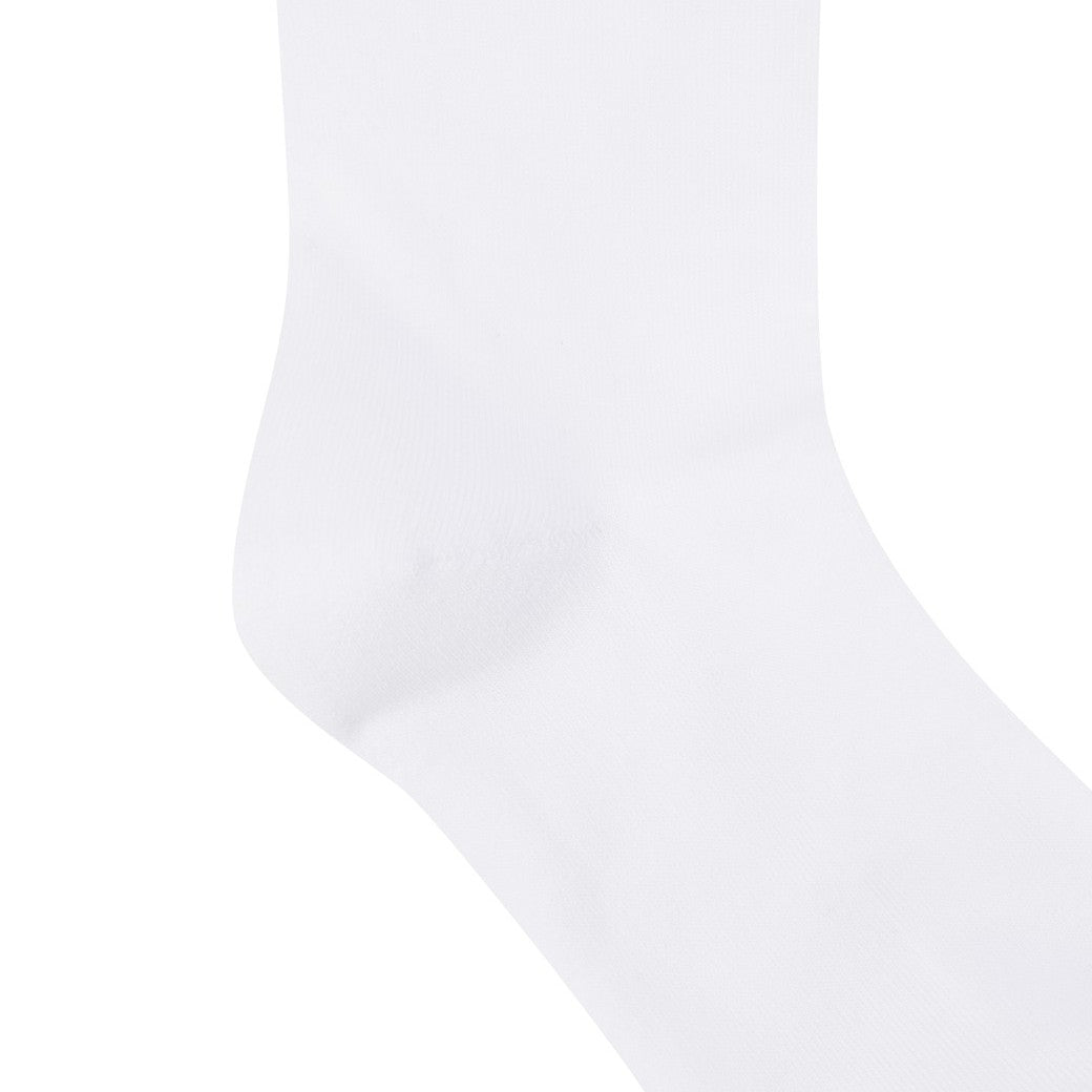 WOMEN カラーライン ハイソックス レッド