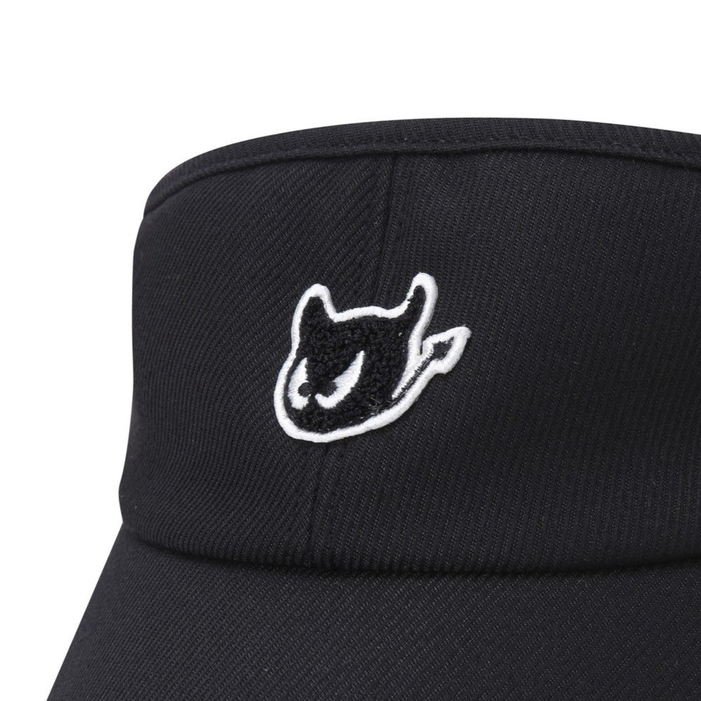 WOMENS WAACKYロゴバイザー ブラック/072334830
