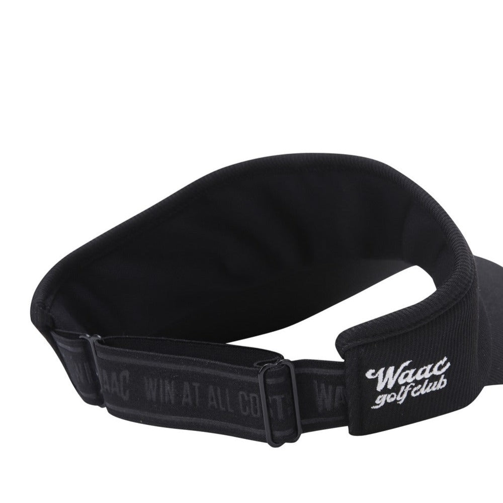 WOMENS WAACKYロゴバイザー ブラック/072334830