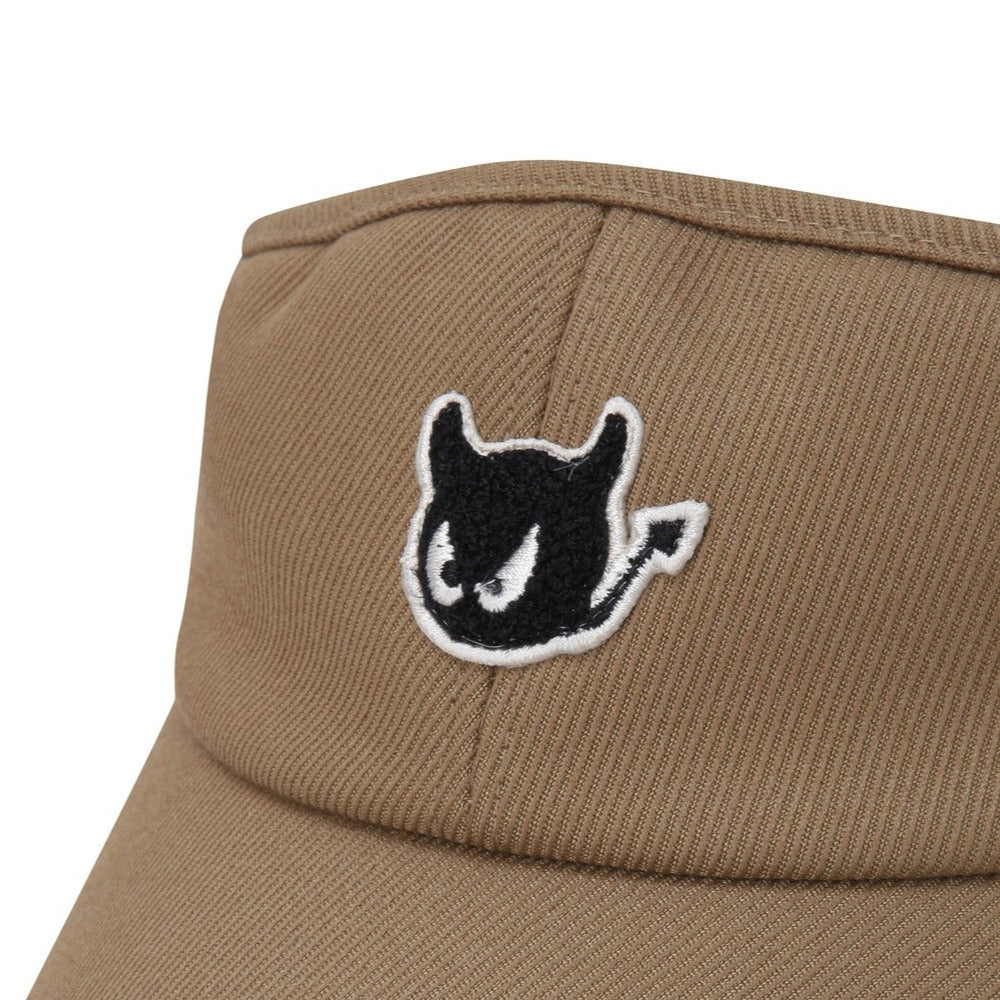 WOMENS WAACKYロゴバイザー キャメル/072334830