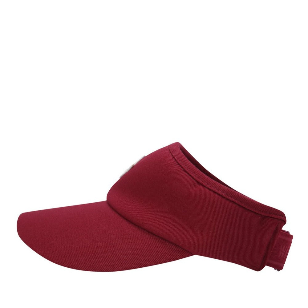 WOMENS WAACKYロゴバイザー レッド/072334830