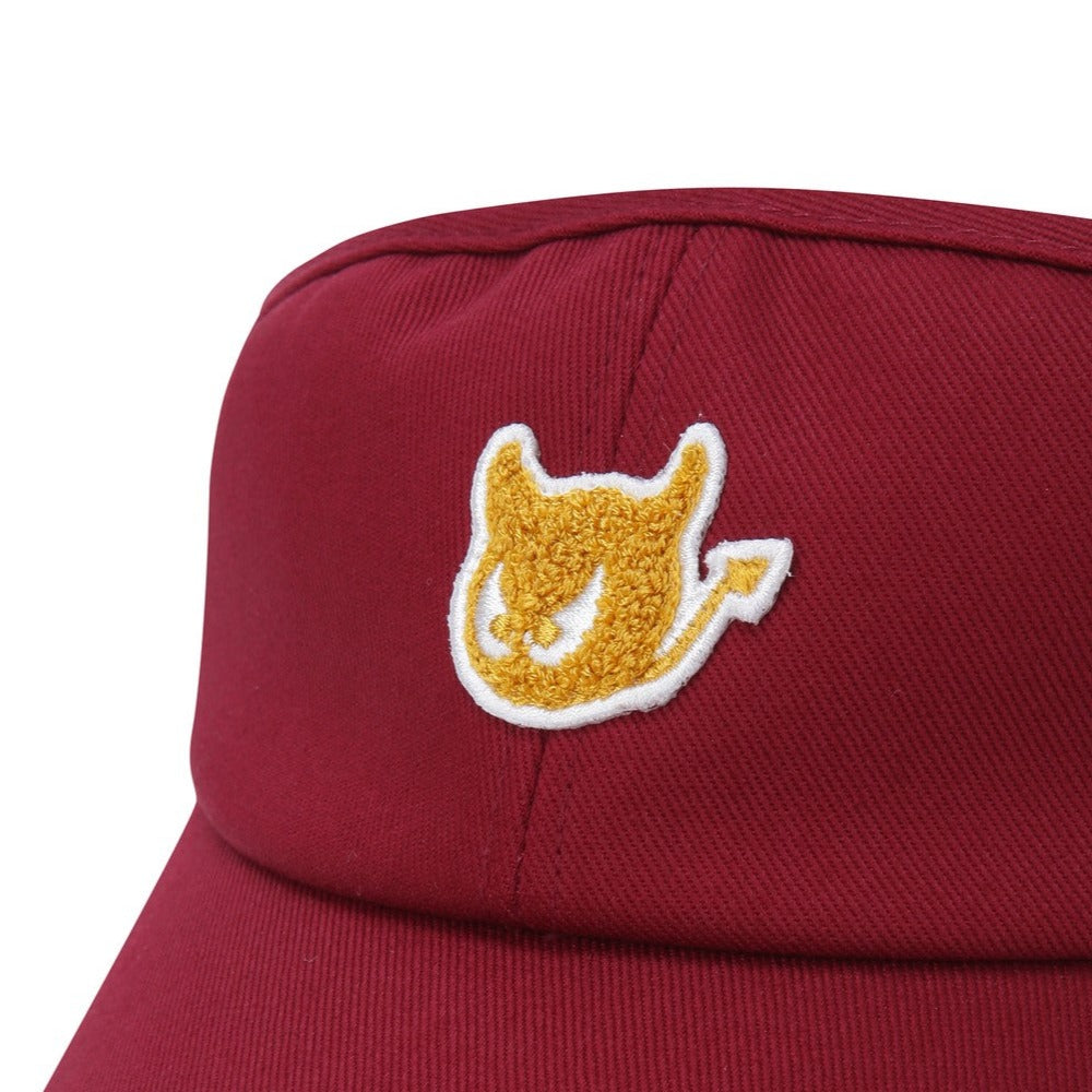 WOMENS WAACKYロゴバイザー レッド/072334830