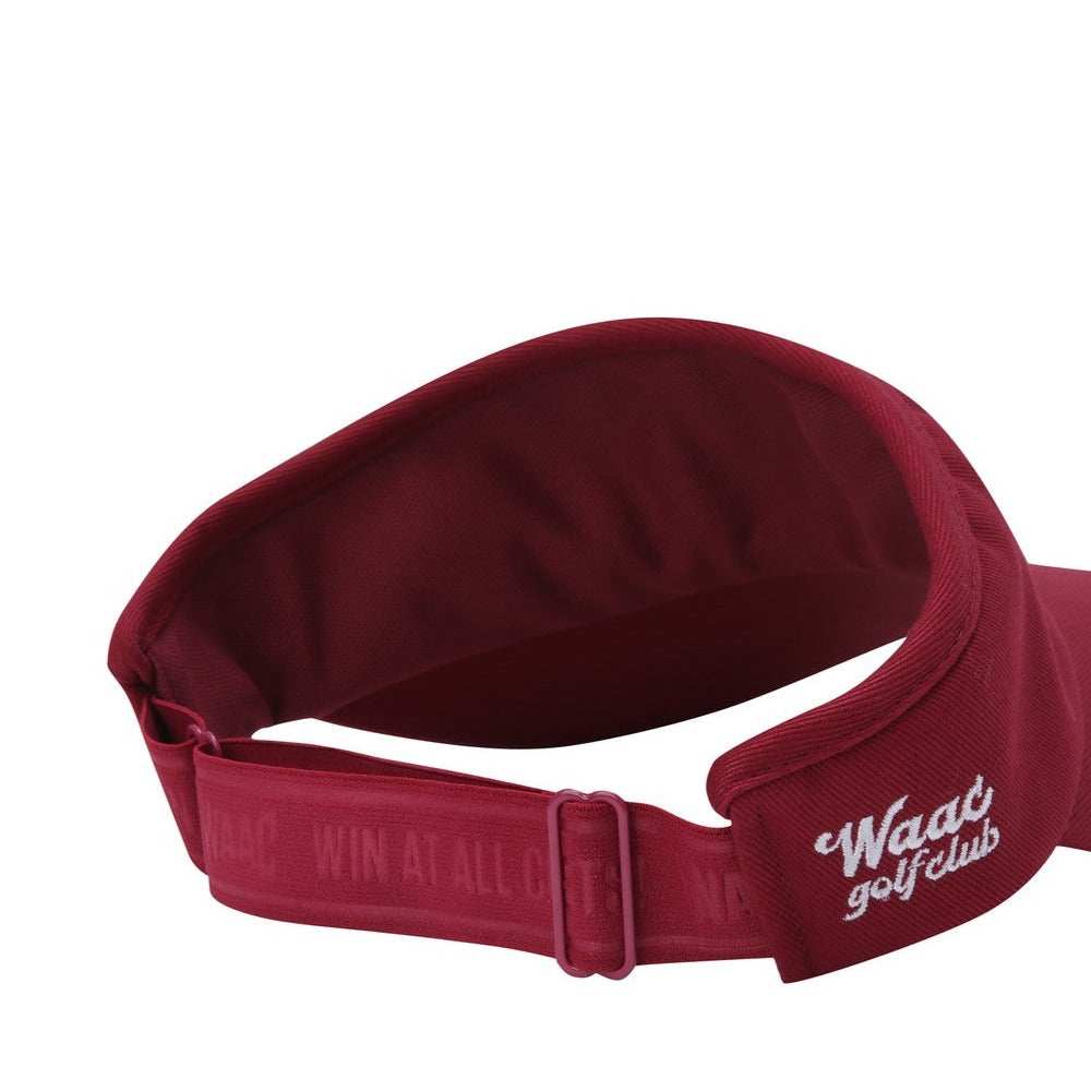 WOMENS WAACKYロゴバイザー レッド/072334830