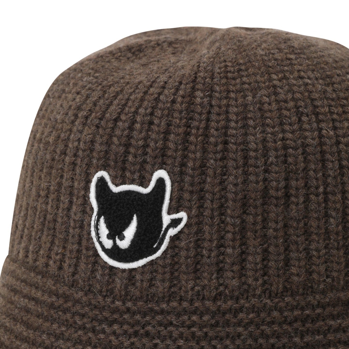WOMENS ニットバケットハット ブラウン/072334832