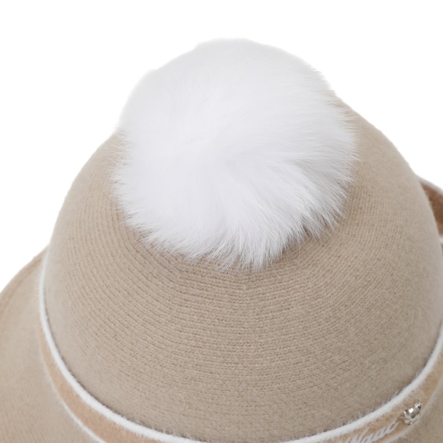 WOMENS 飾り付きニットバケットハット ベージュ/072334833