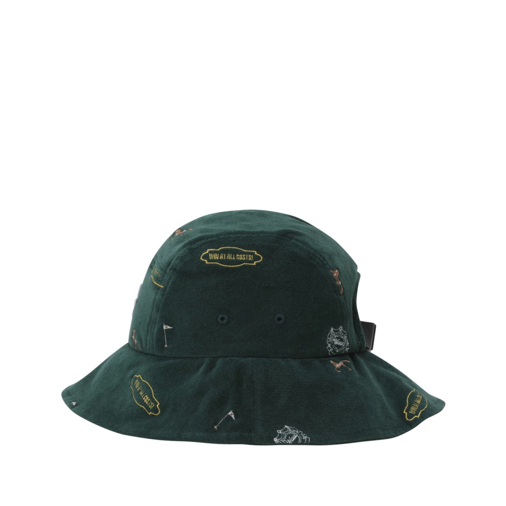 UNISEX エンブロイダリーバケットハット ダークグリーン/072344836