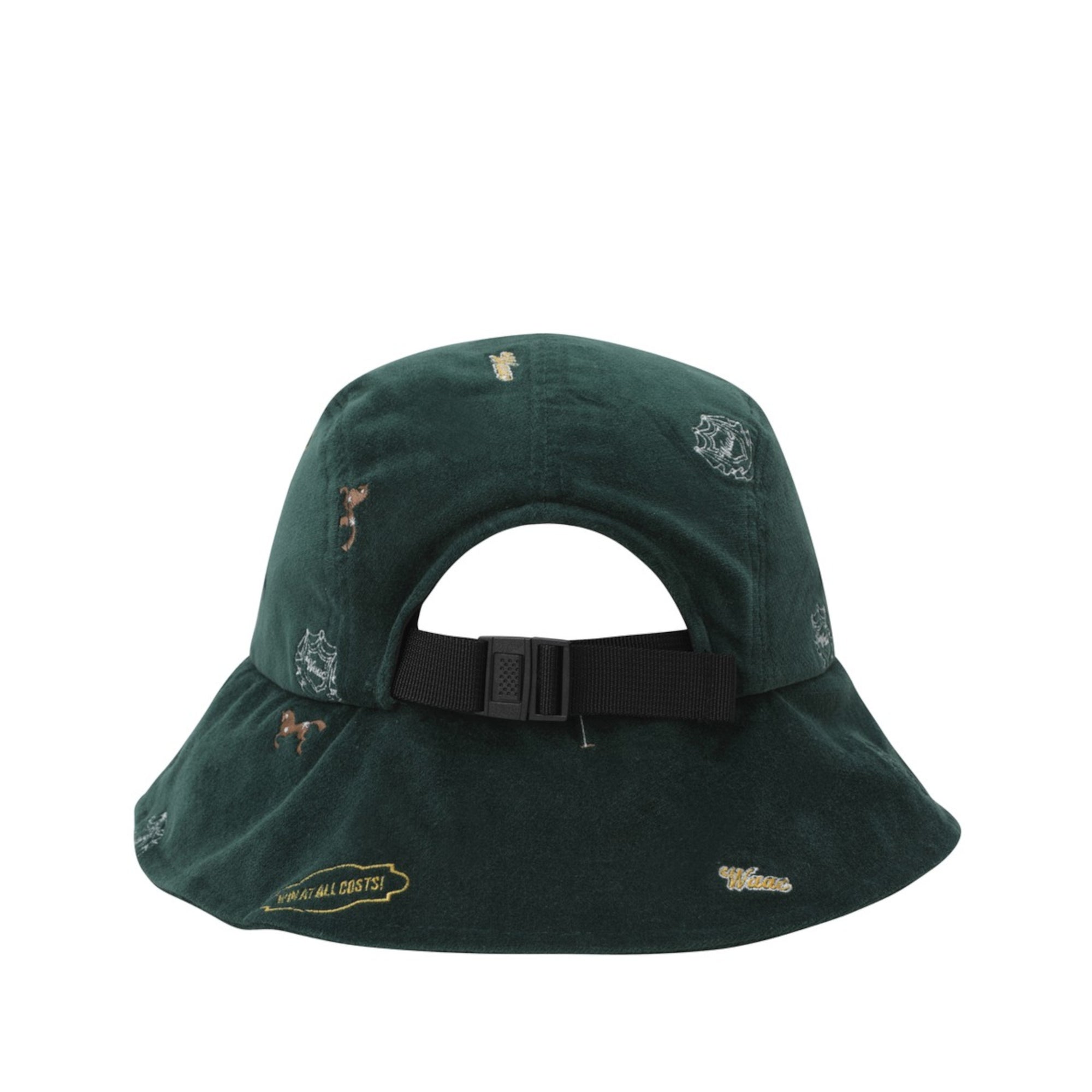 UNISEX エンブロイダリーバケットハット ダークグリーン/072344836