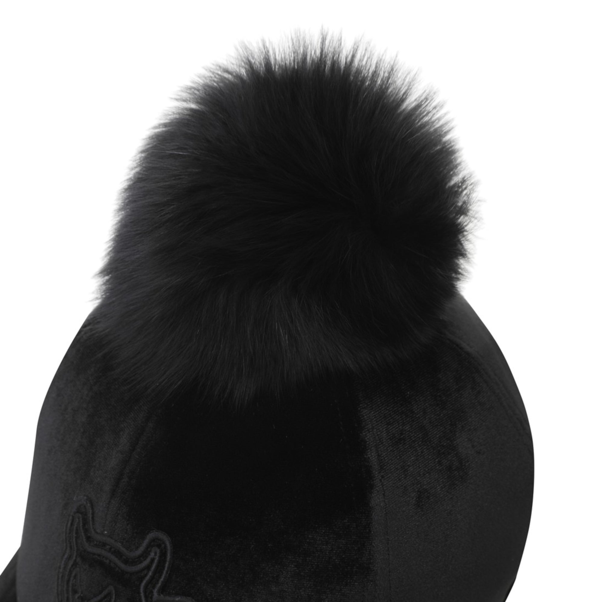 WOMENS ベロアポンポンキャップ ブラック/072344837