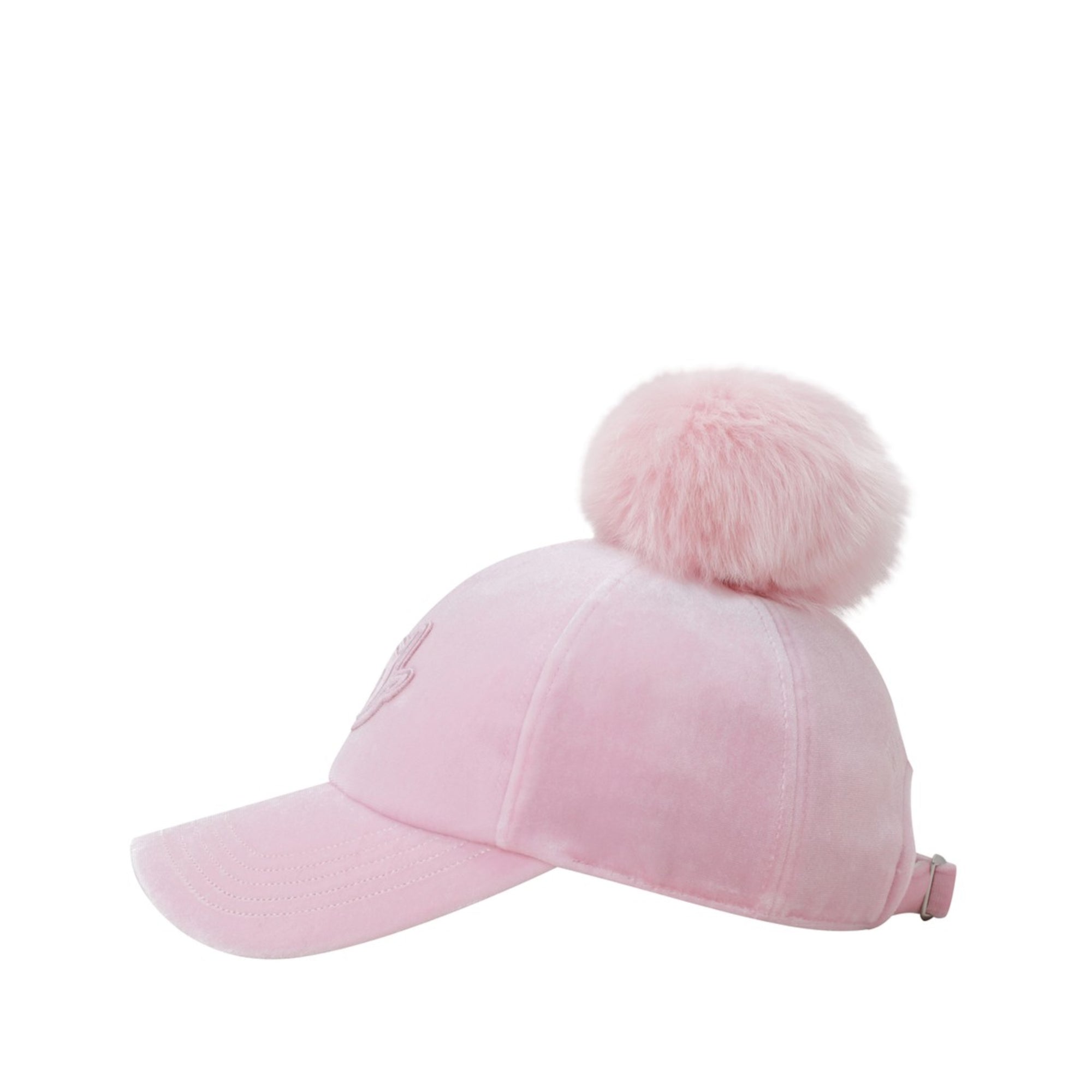WOMENS ベロアポンポンキャップ ピンク/072344837