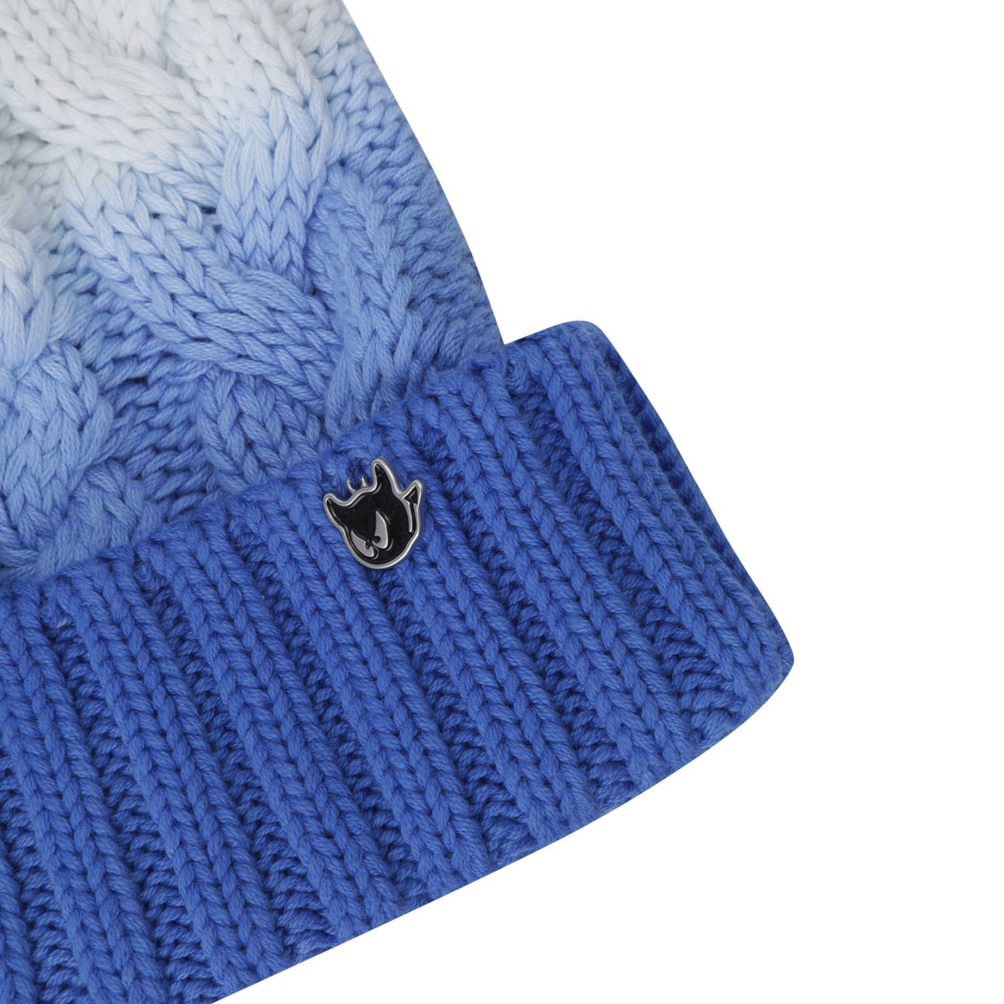 WOMEN ポンポンビーニー ブルー