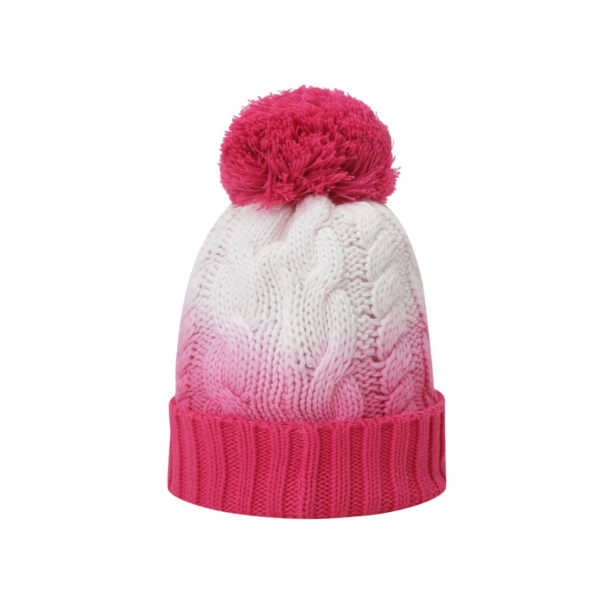 WOMEN ポンポンビーニー ピンク