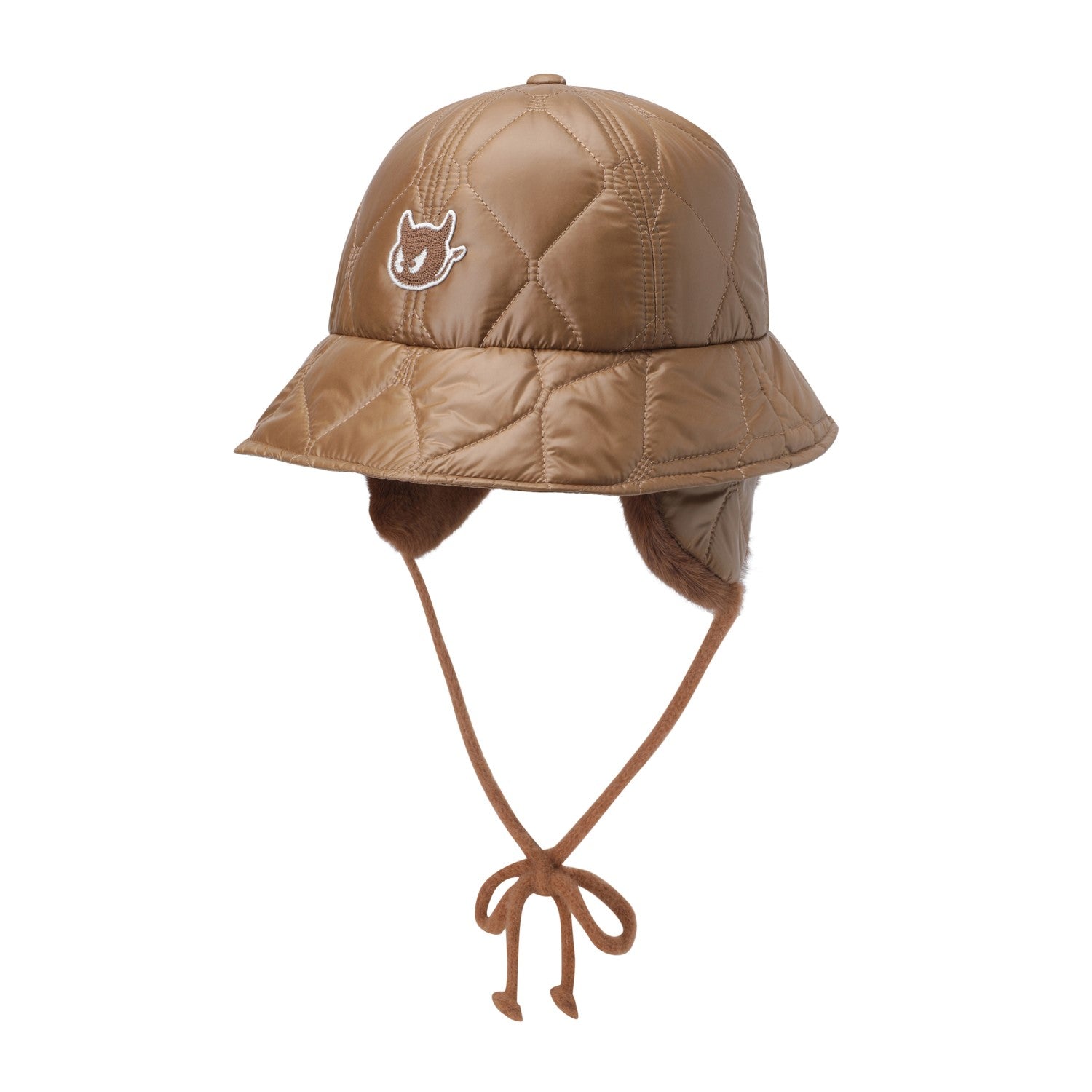 WOMEN イヤーウォーマーパディングバケットハット ベージュ