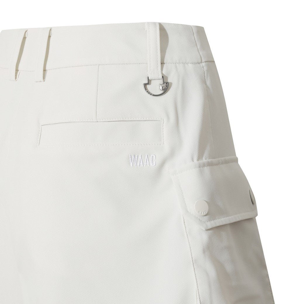 WOMEN カーゴラップショートパンツ アイボリー