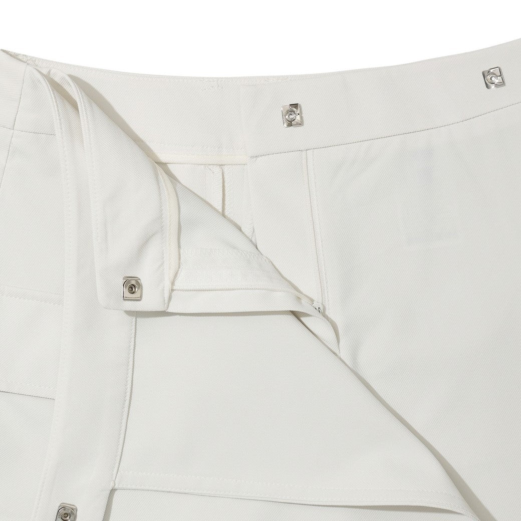 WOMEN カーゴラップショートパンツ アイボリー