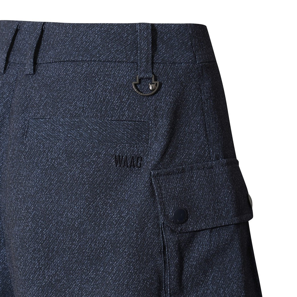 WOMEN カーゴラップショートパンツ インディゴ