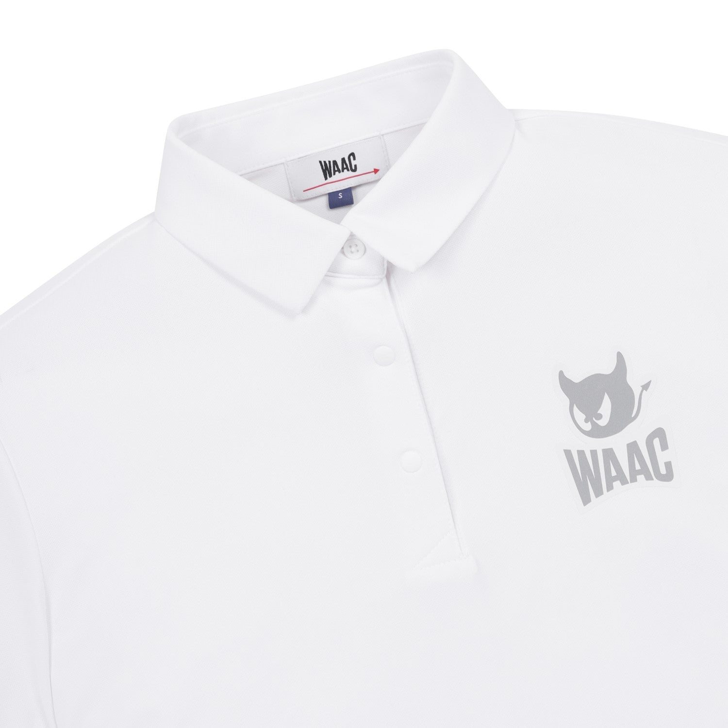 WOMEN ESSENTIAピケポロシャツ ホワイト