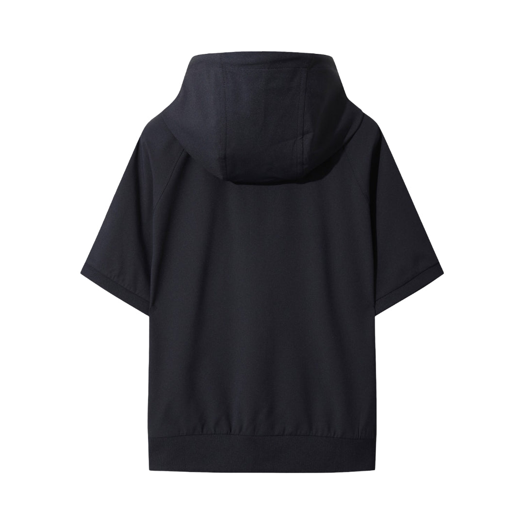 WOMEN ショルダーロゴ ジップフーディ ネイビー