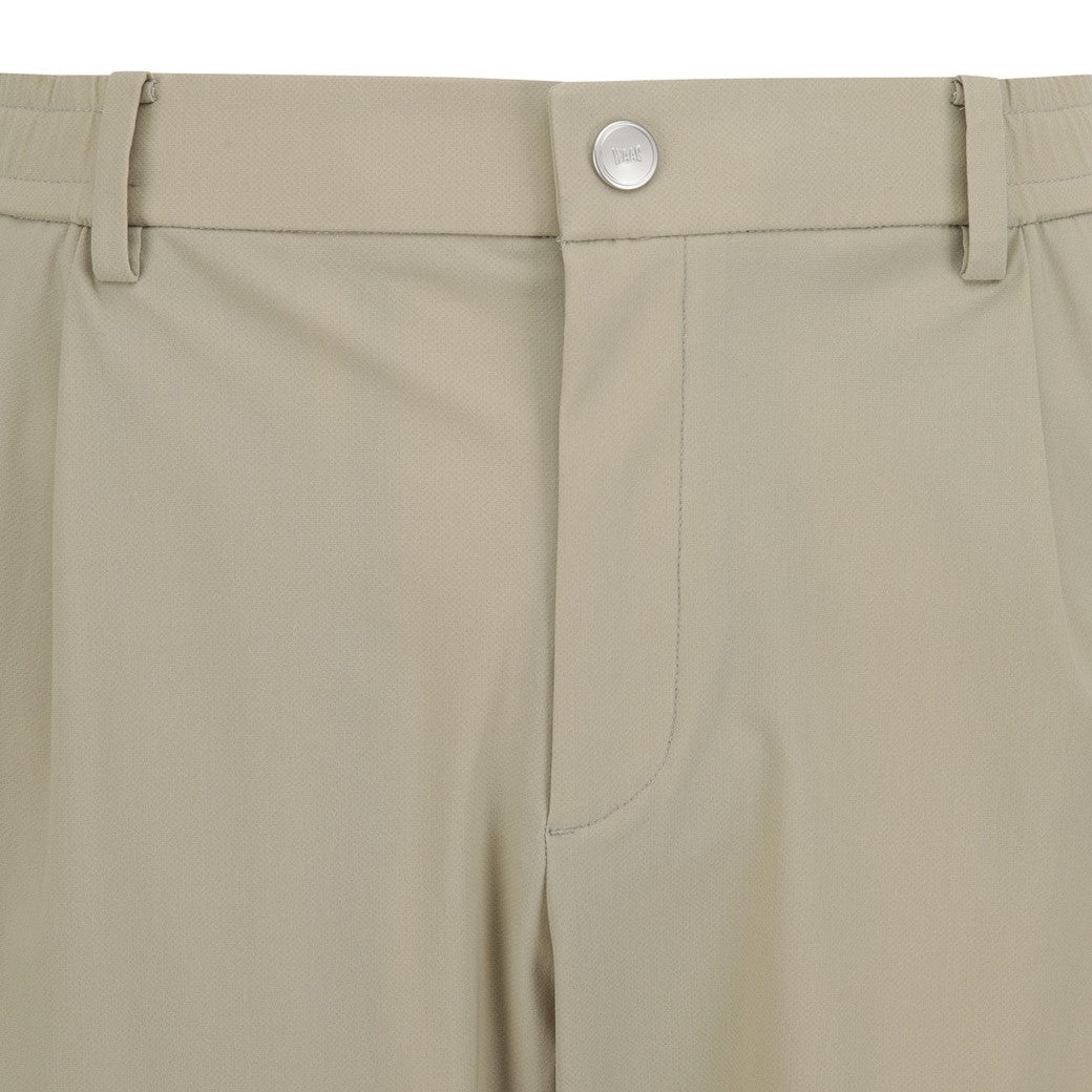 MEN ワンタックテーパードパンツ ベージュ