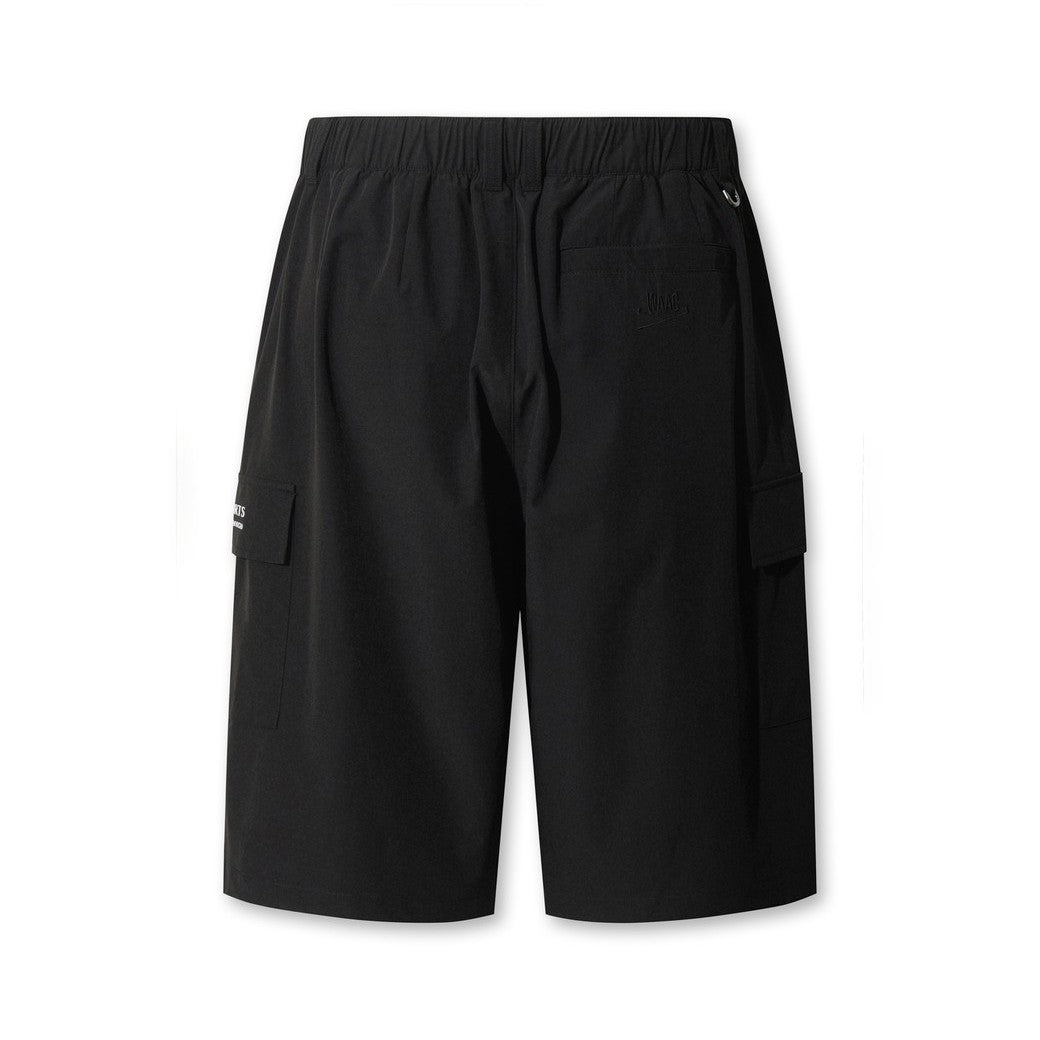 MEN ベルト付き カーゴショートパンツ ブラック
