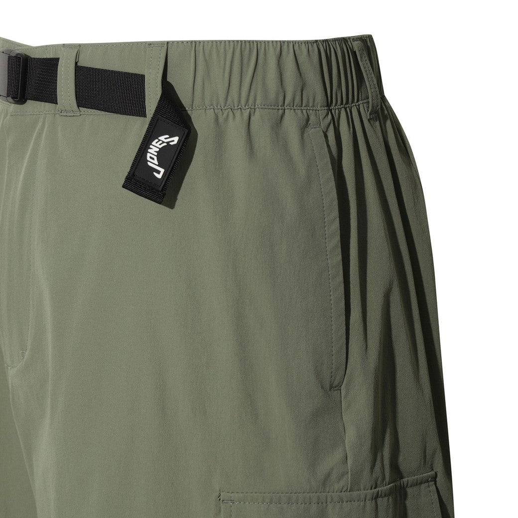 MEN ベルト付き カーゴショートパンツ カーキ