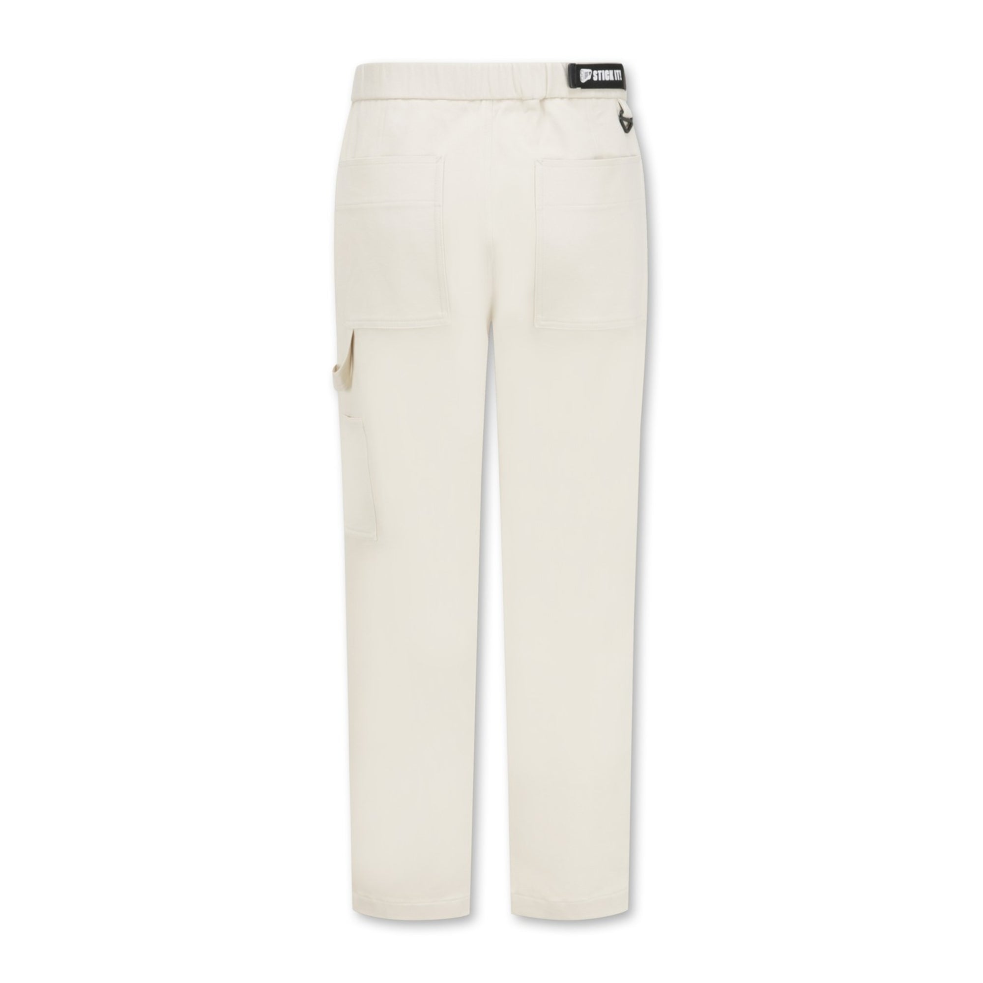 MENS ルーズテーパードベルテッドパンツ ホワイト/072344410