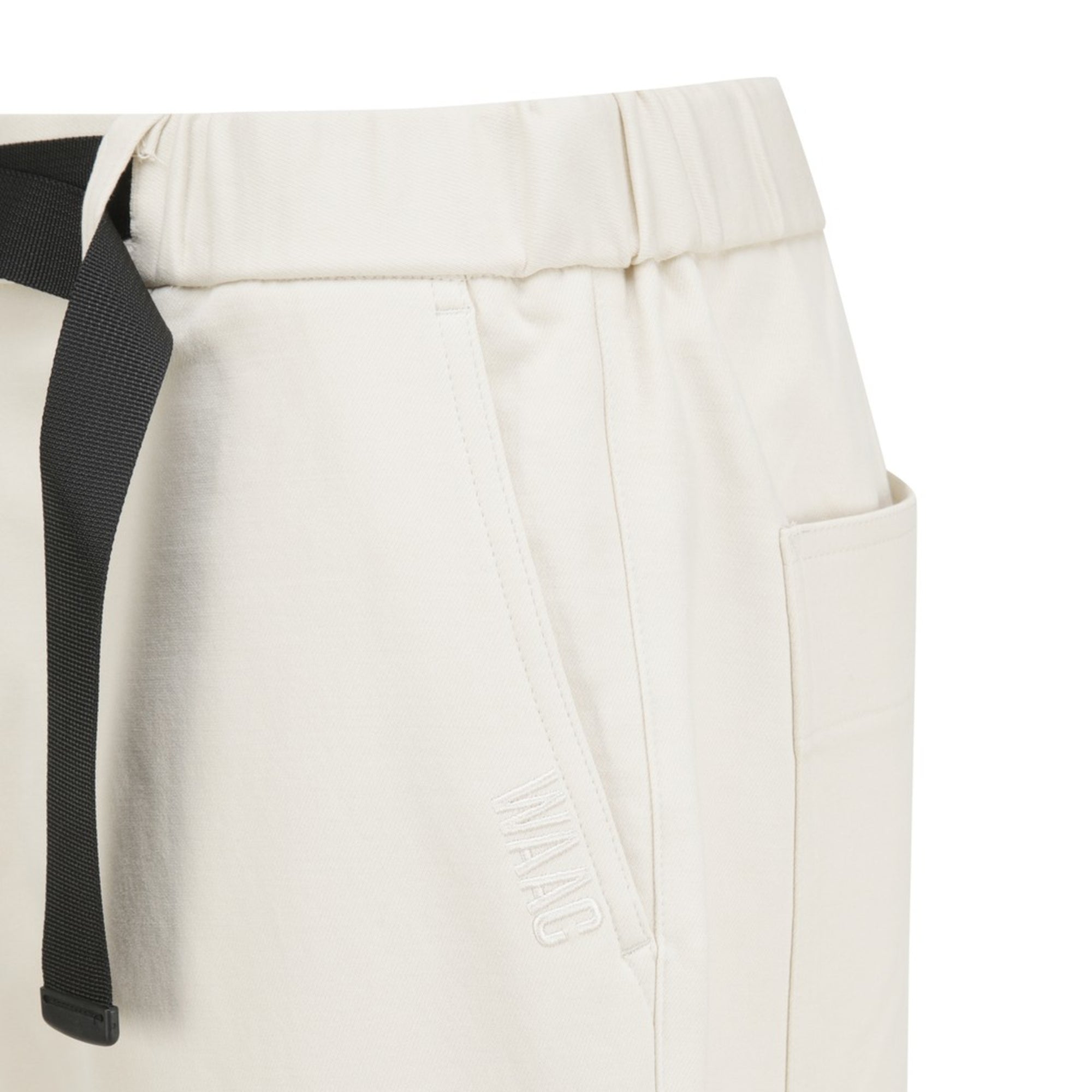 MENS ルーズテーパードベルテッドパンツ ホワイト/072344410