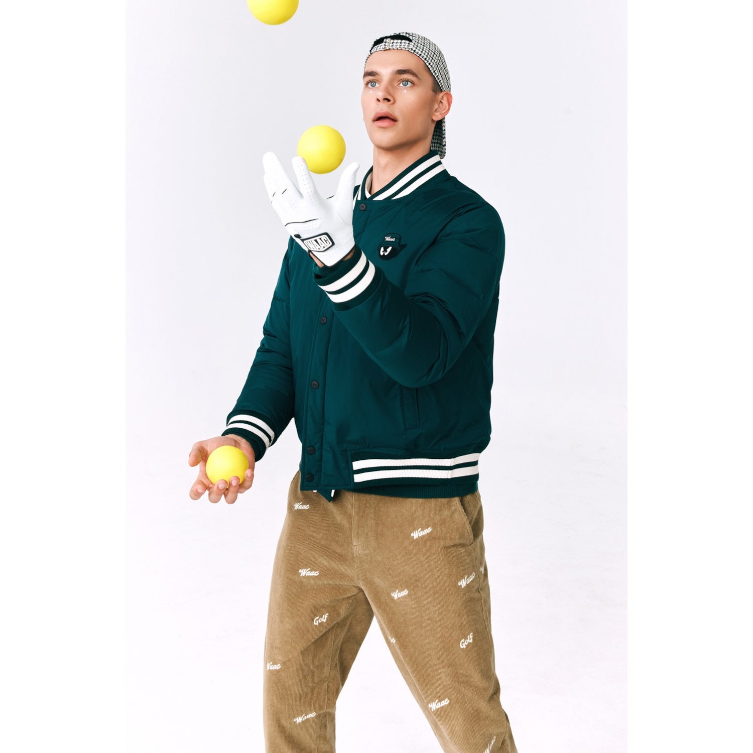 MEN コーデュロイロゴパンツ ベージュ