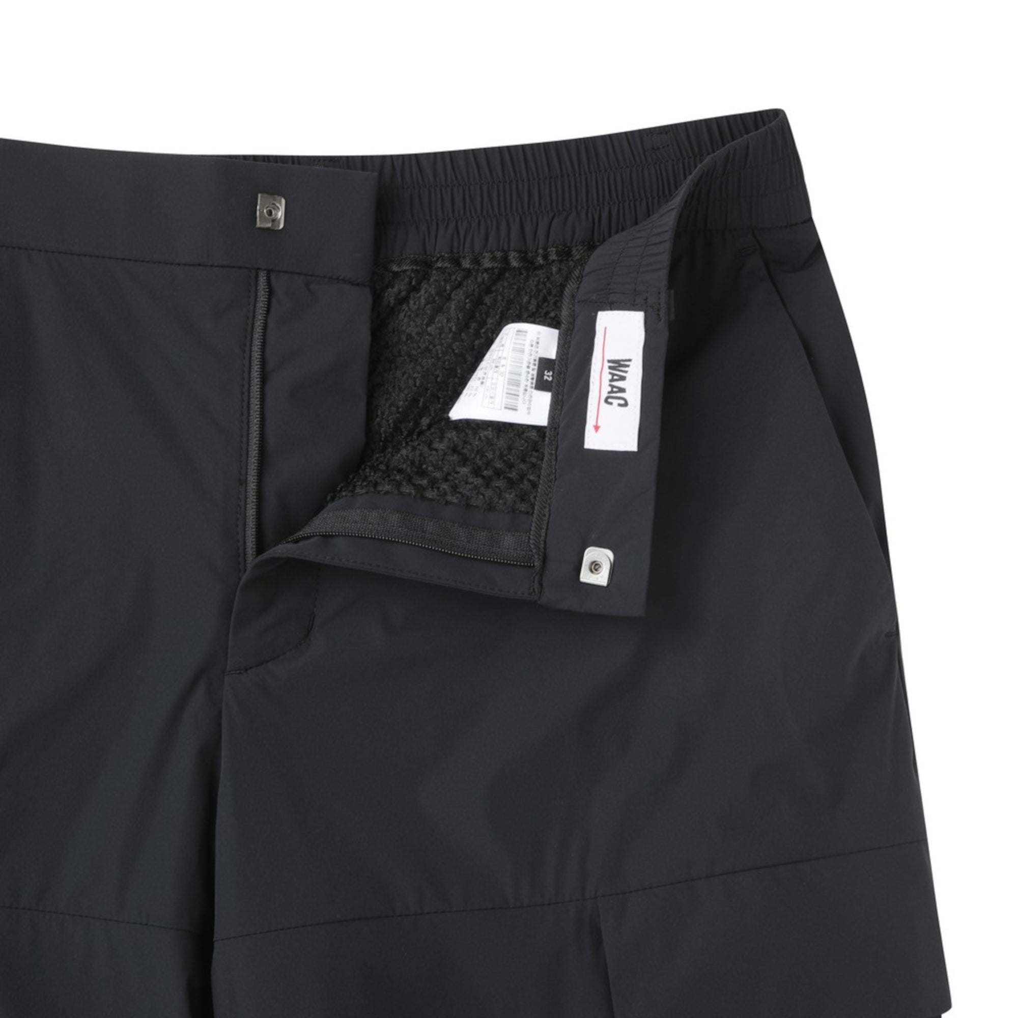 MEN 起毛メッシュジョガーパンツ ブラック