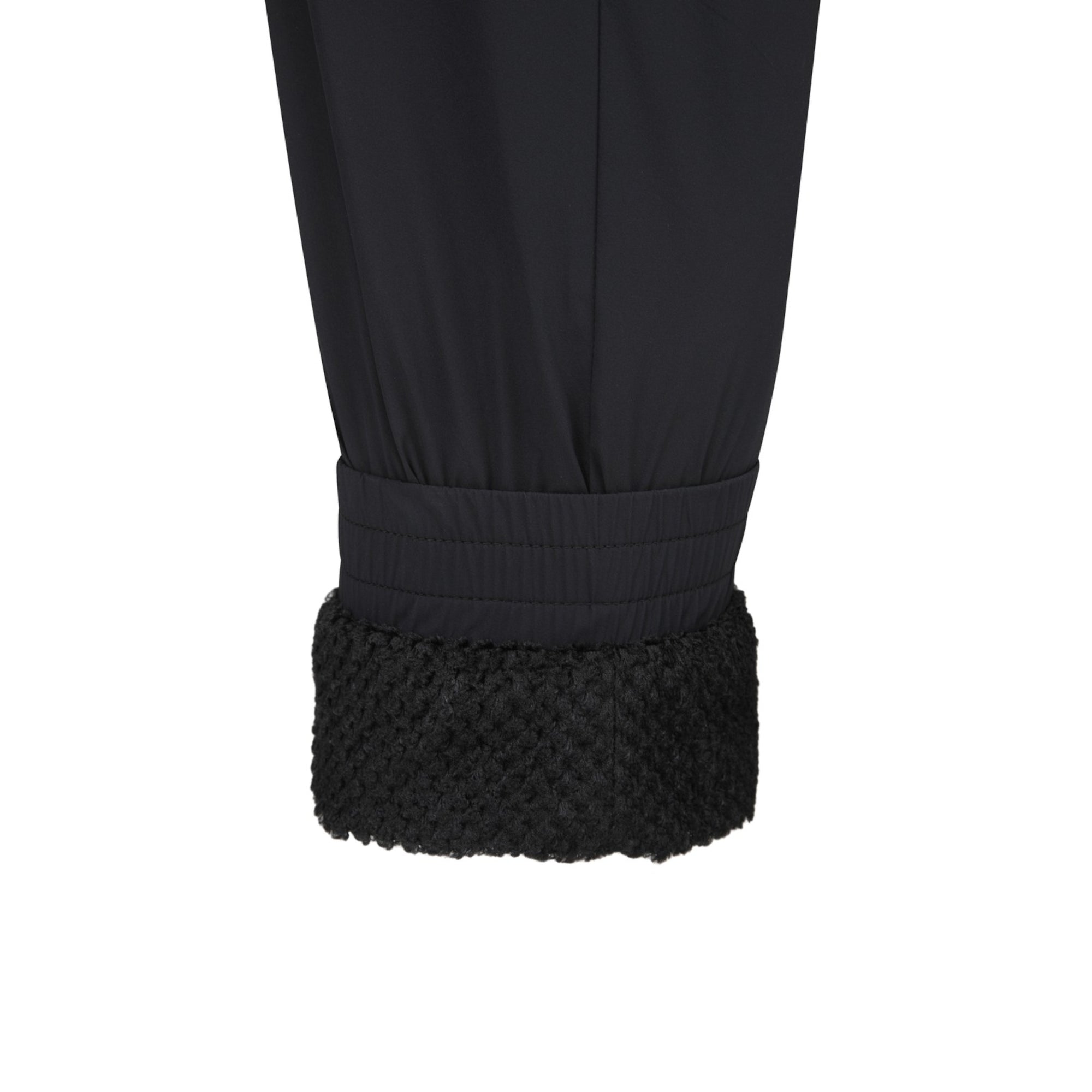 MEN 起毛メッシュジョガーパンツ ブラック