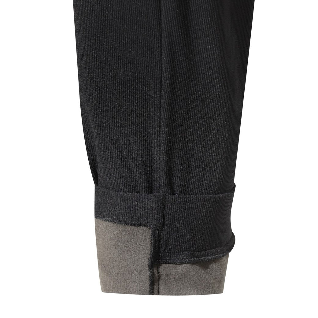 MEN コーデュロイライクハイブリッドジョガーパンツ ブラック