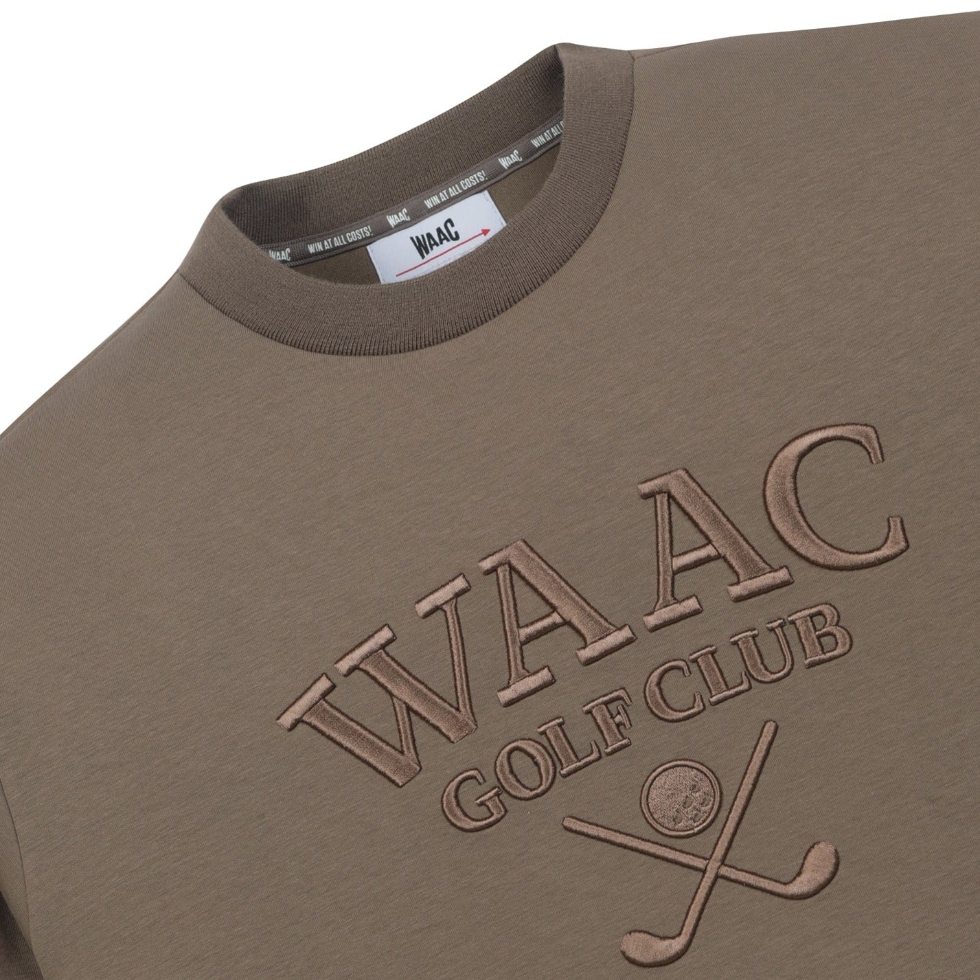 MENS ゴルフクラブロゴプルオーバー ブラウン/072334002