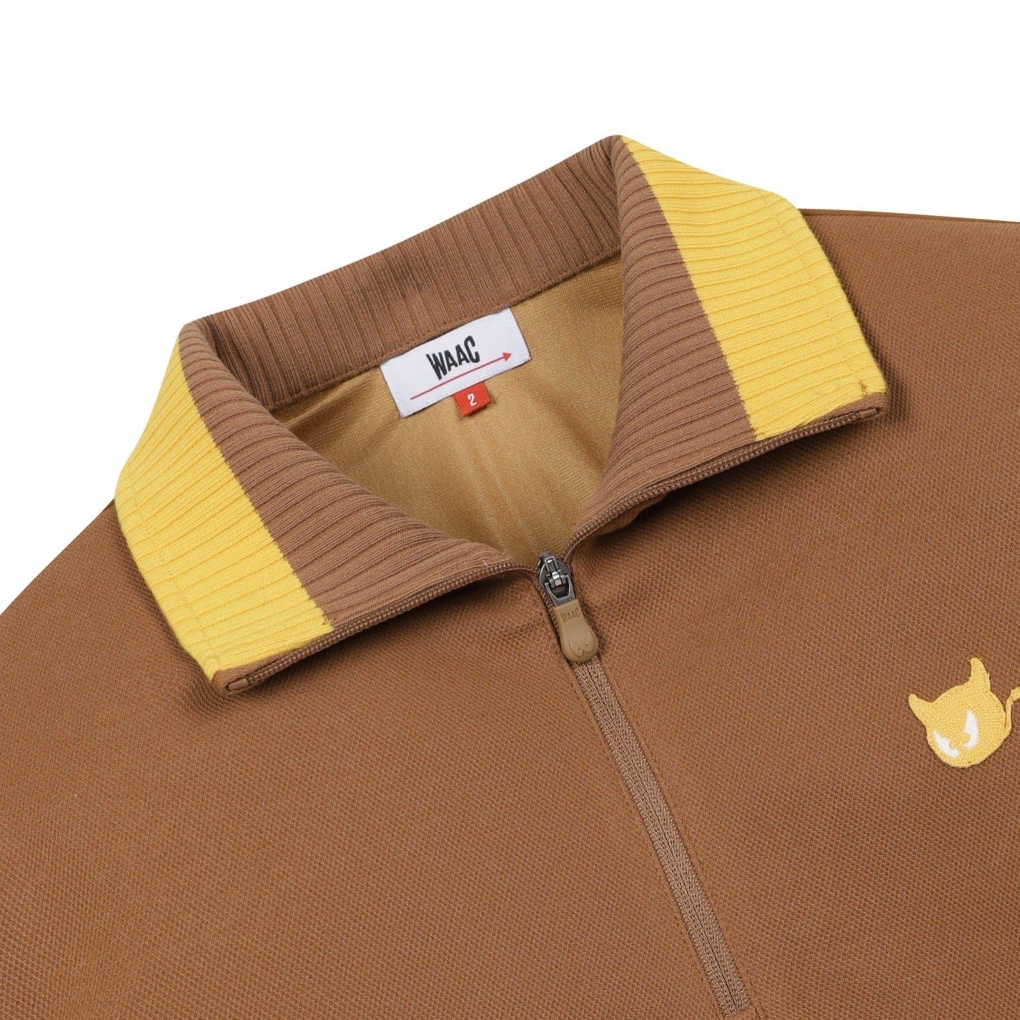 MENS ハイブリッド ハーフジッププルオーバー キャメル/072334000