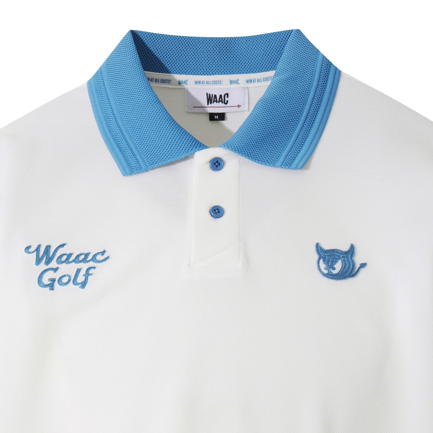 MEN リブカラーポロシャツ アイボリー